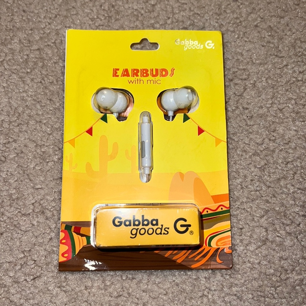 Nib GABBA GOODS TACO EARBUDS WITH MIC (3.5mm)